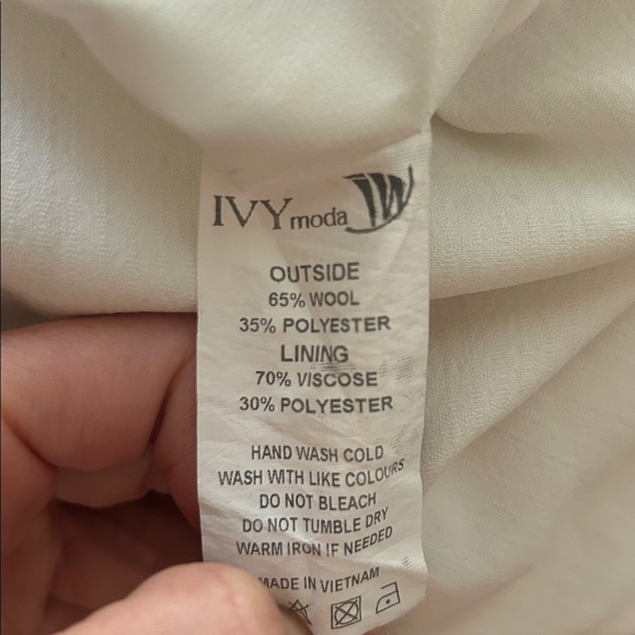 Ivy Moda | White embroidered sheath dress-size small - Picture 5 of 5